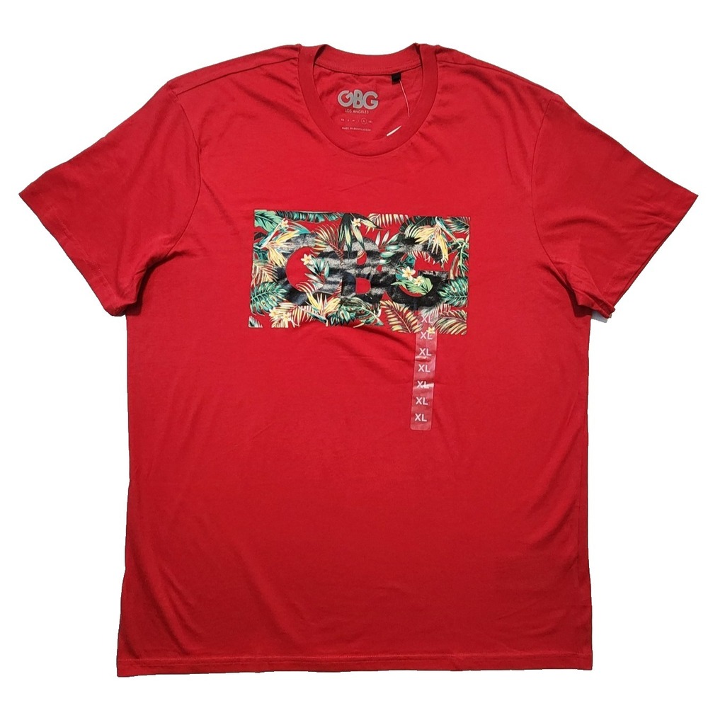 G by Guess Men's T-shirt Graphic‎ Print Short Sleeve Danny Tee Red Size XL